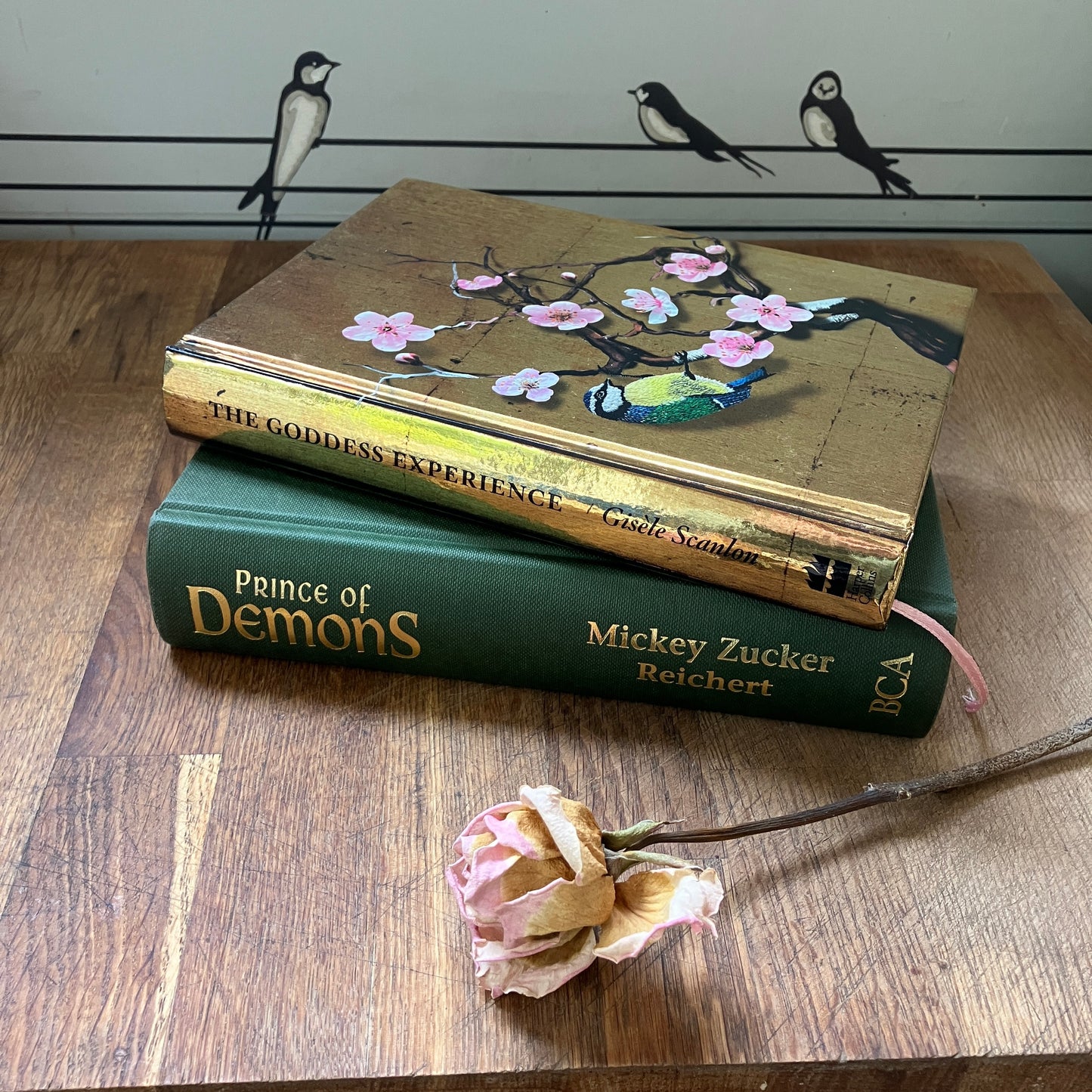 Decorative books ~ couple set ~ Gold and Green Set of 2 coffee table books as seen